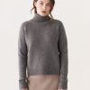 Women Frank And Oak Sweaters & Cardigans | The Yak Wool Turtleneck In Grey