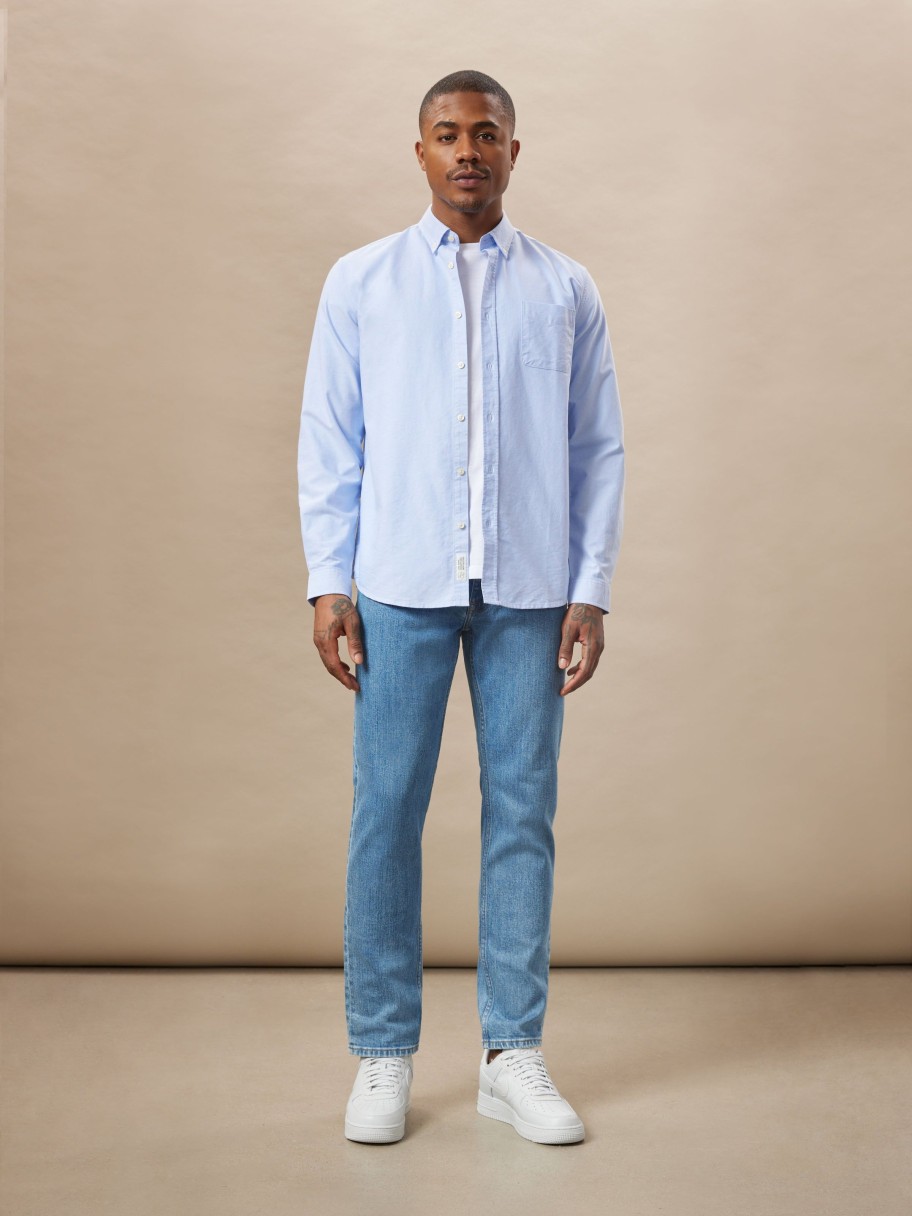 Men Frank And Oak Denim | The Adam Slim Fit Jean In Light Blue