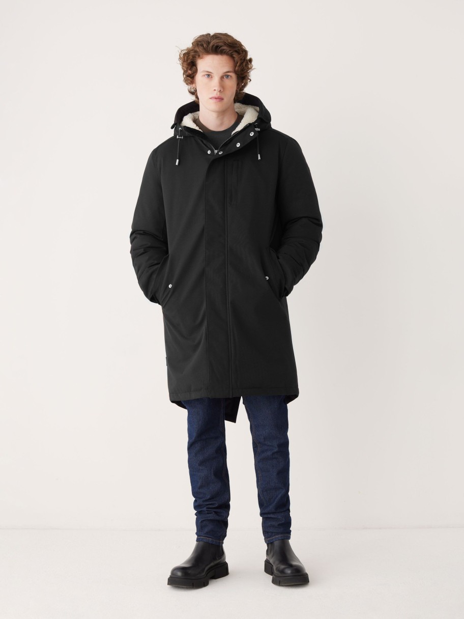 Men Frank And Oak Jackets & Coats | The Alpine Parka In Black