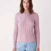 Women Frank And Oak Sweaters & Cardigans | The Ara Seacell™ Sweater In Soft Orchid