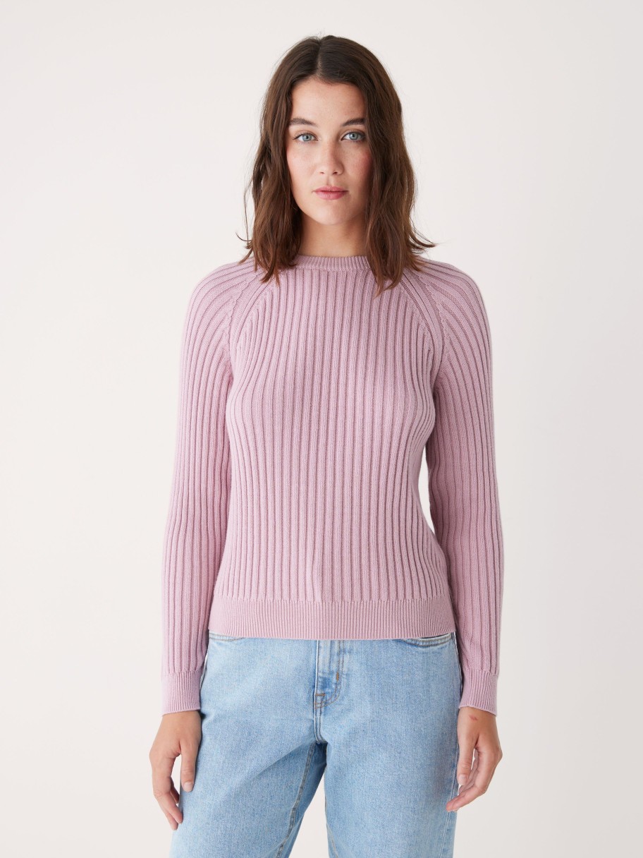 Women Frank And Oak Sweaters & Cardigans | The Ara Seacell™ Sweater In Soft Orchid