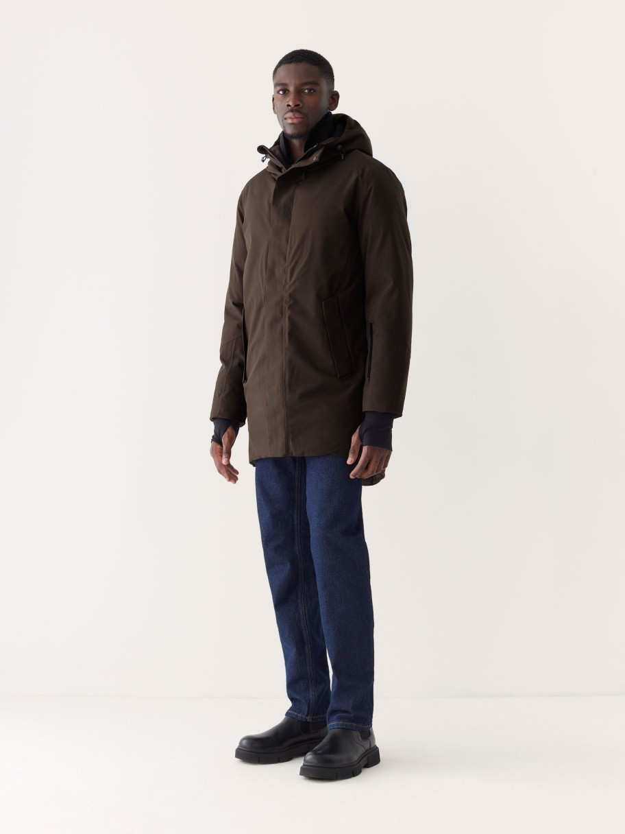 Men Frank And Oak Jackets & Coats | The Capital Parka In Espresso