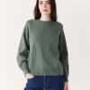 Women Frank And Oak Sweaters & Cardigans | The Seawool® Crewneck Sweater In Evergreen