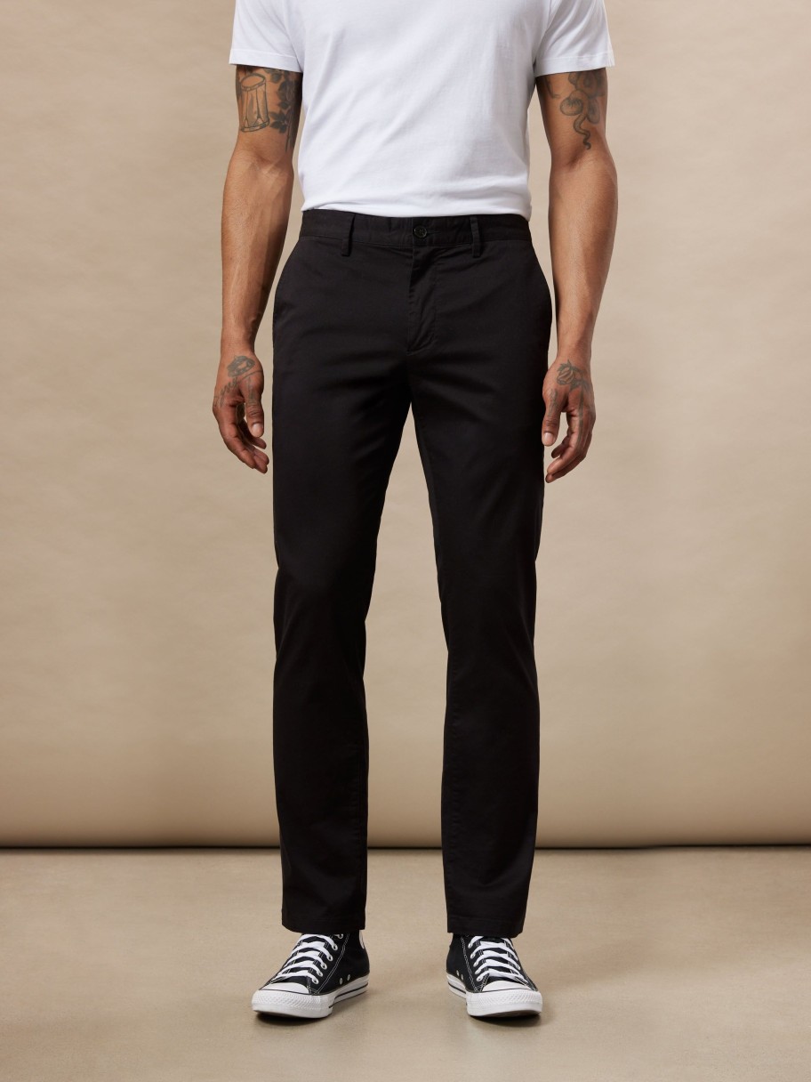 Men Frank And Oak Pants | The Brunswick Slim Fit Chino Pant In Black