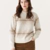 Women Frank And Oak Sweaters & Cardigans | The Gradient Seawool® Sweater In Taupe