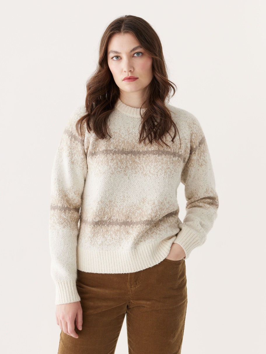 Women Frank And Oak Sweaters & Cardigans | The Gradient Seawool® Sweater In Taupe