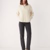 Women Frank And Oak Sweaters & Cardigans | The Axis Polar Fleece Pullover In Vanilla