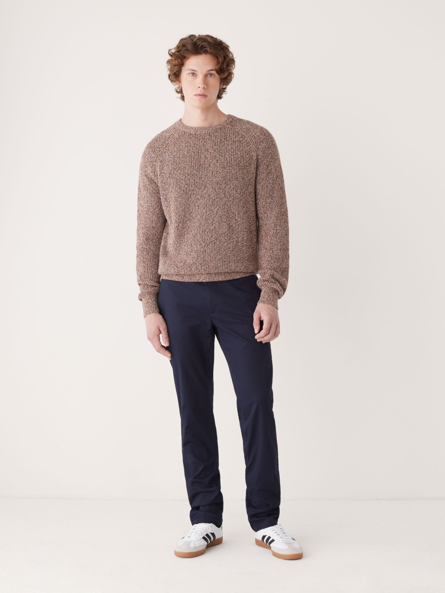 Men Frank And Oak Sweaters & Cardigans | The Crewneck Sweater In Russet