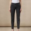 Women Frank And Oak Denim | The Cyndi Straight Fit High Rise Jean In Washed Black