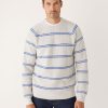 Men Frank And Oak Sweaters & Cardigans | The Seacell™ Waffle Sweater In Carpenter Blue