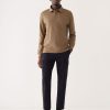 Men Frank And Oak Shirts & Polo Shirts | The Long Sleeve Rugby Polo In Umber