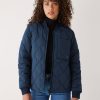 Women Frank And Oak Jackets & Coats | The Skyline Reversible Bomber In Space Blue