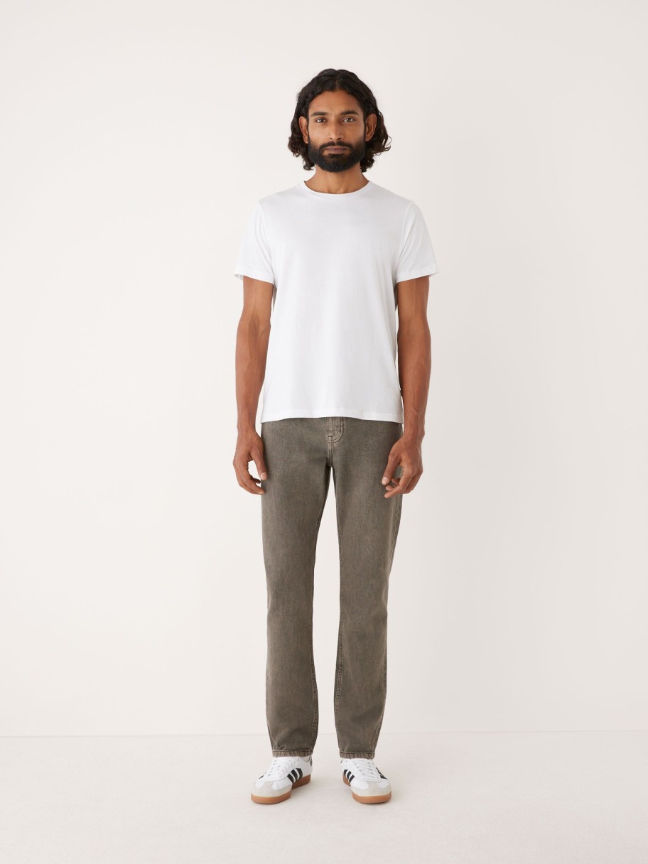 Men Frank And Oak Denim | The Adam Slim Fit Jean In Deep Espresso