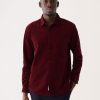 Men Frank And Oak Shirts & Polo Shirts | The Boxy Corduroy Shirt In Wine Red