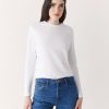 Women Frank And Oak T-Shirts & Tops | The Long Sleeve T-Shirt In Bright White