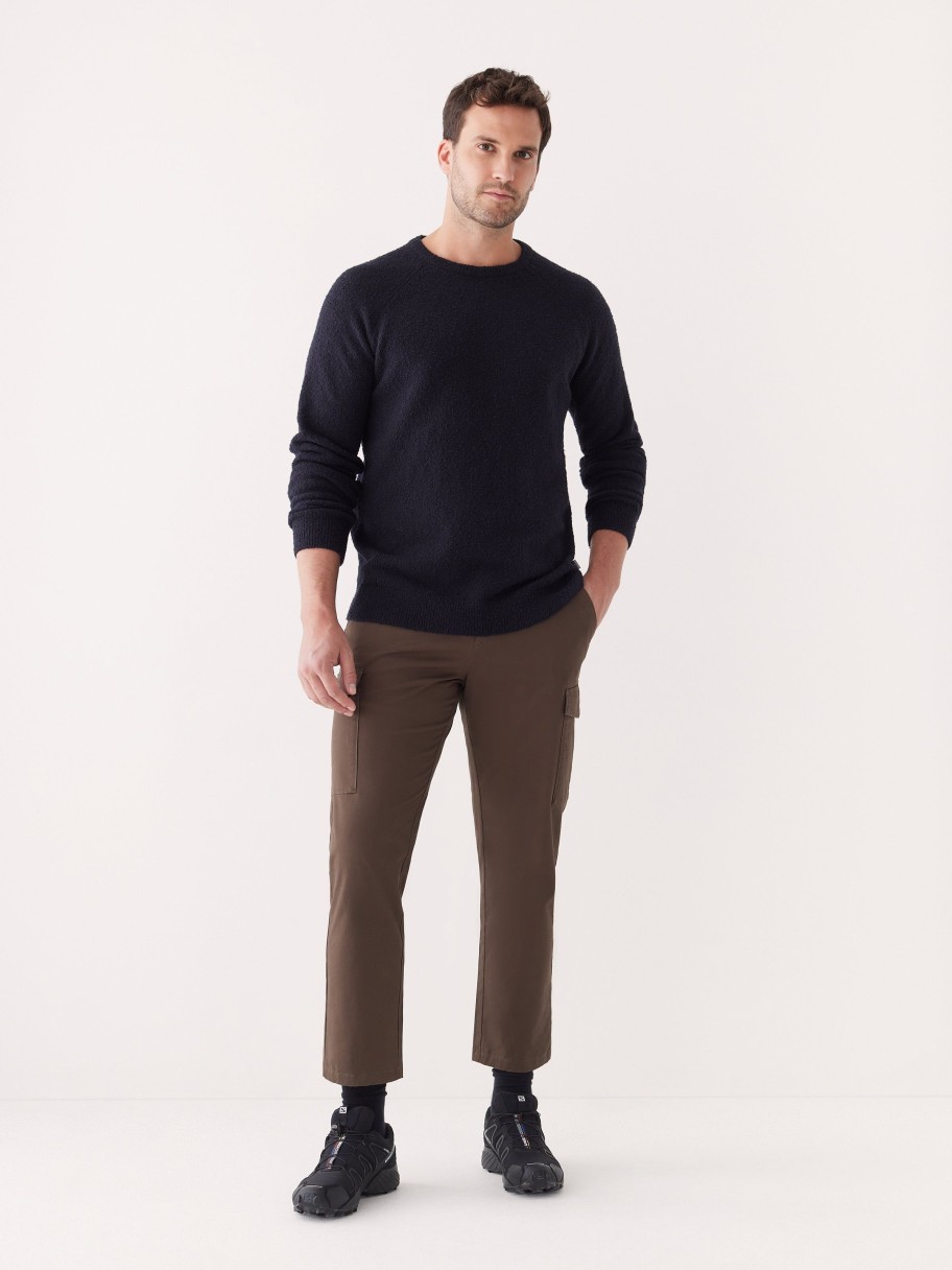 Men Frank And Oak Sweaters & Cardigans | The Boucle Seawool® Sweater In Dark Blue