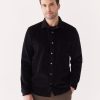 Men Frank And Oak Shirts & Polo Shirts | The Corduroy Shirt In Black