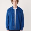 Men Frank And Oak Blazers & Overshirts | The Worker Overshirt In Cobalt