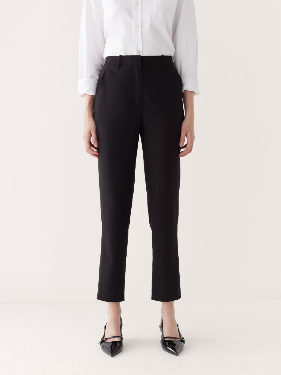 Women Frank And Oak Pants | The Eleanor Slim Fit Pant In Black