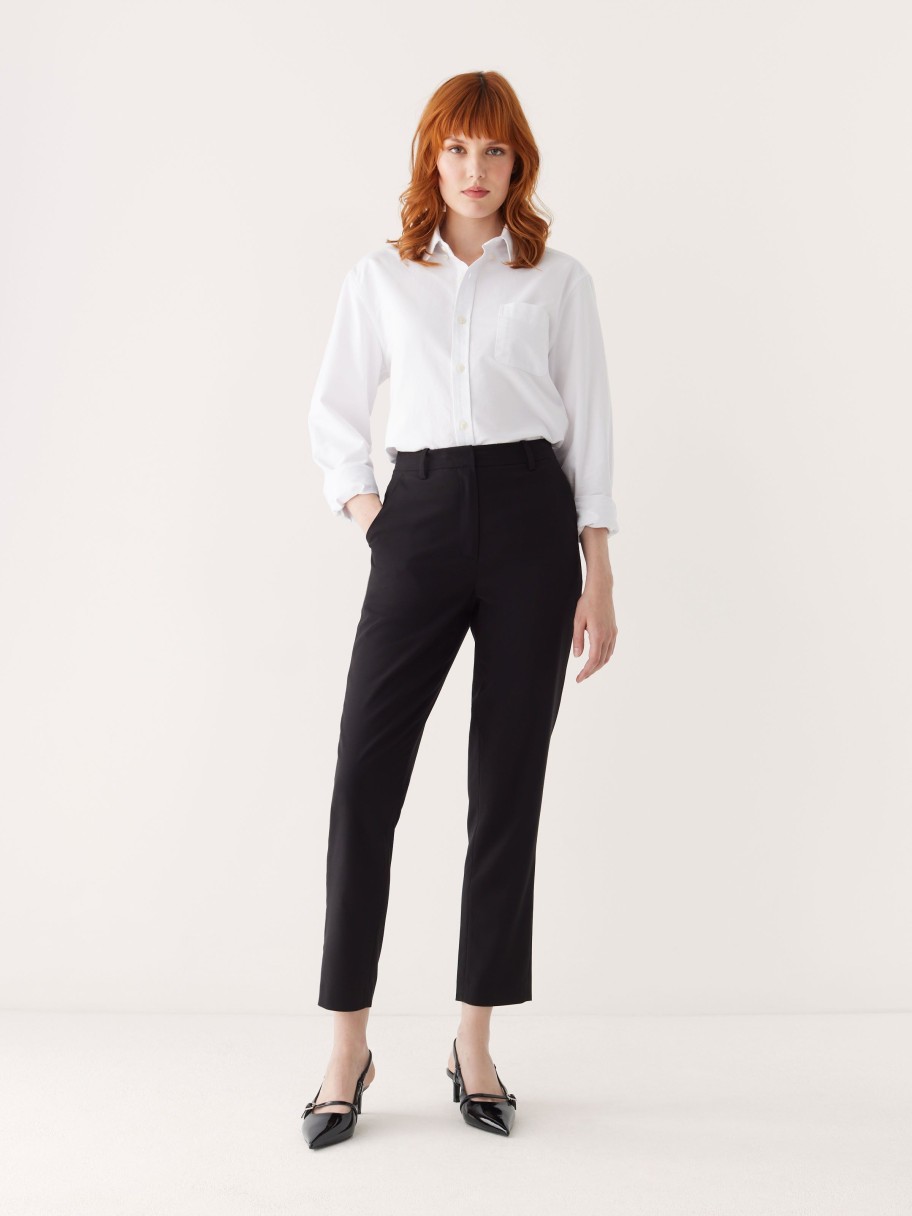 Women Frank And Oak Pants | The Eleanor Slim Fit Pant In Black