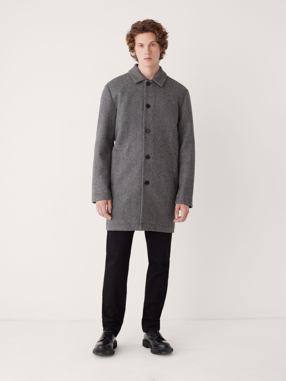 Men Frank And Oak Jackets & Coats | The Smith Mac Coat In Grey