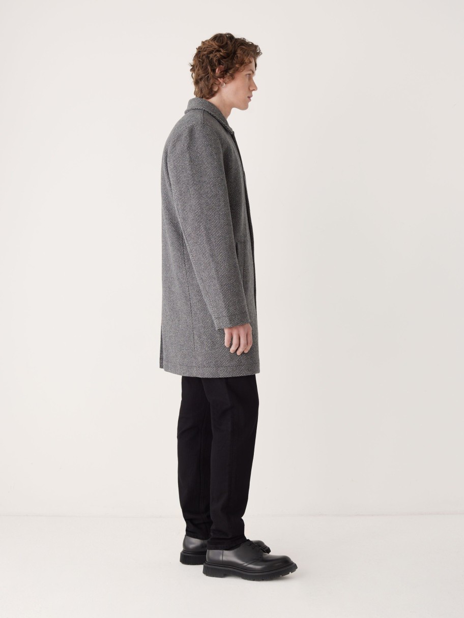 Men Frank And Oak Jackets & Coats | The Smith Mac Coat In Grey