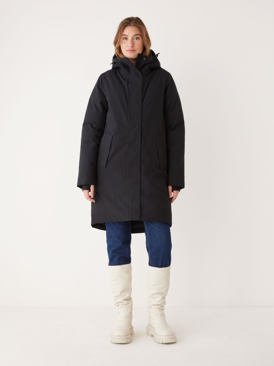 Women Frank And Oak Jackets & Coats | The Capital Parka In Black