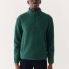 Men Frank And Oak Sweaters & Cardigans | The Axis Polar Fleece Pullover In Midnight Teal