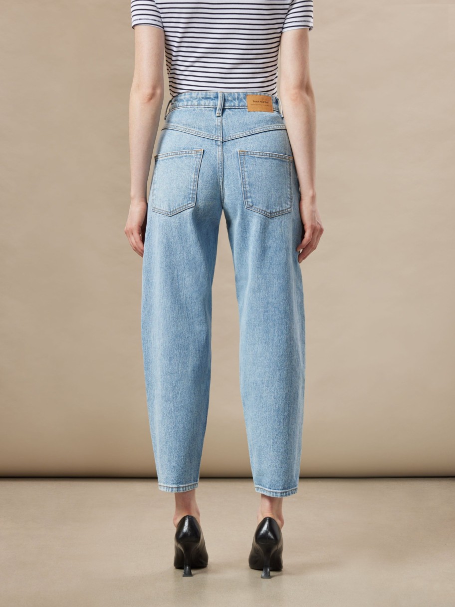 Women Frank And Oak Denim | The Linda Balloon Fit High Rise Jean In Light Wash