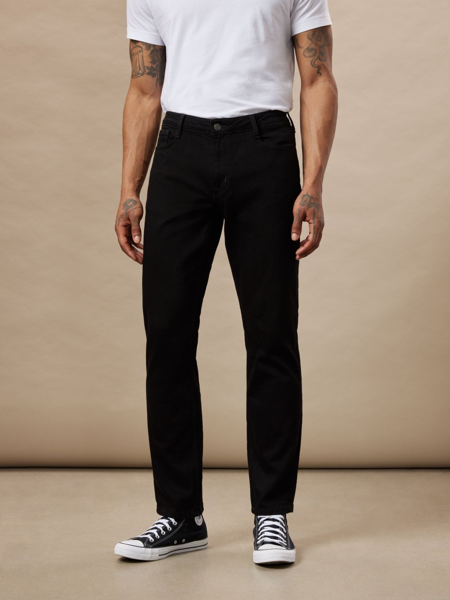 Men Frank And Oak Denim | The Adam Slim Fit Jean In Black