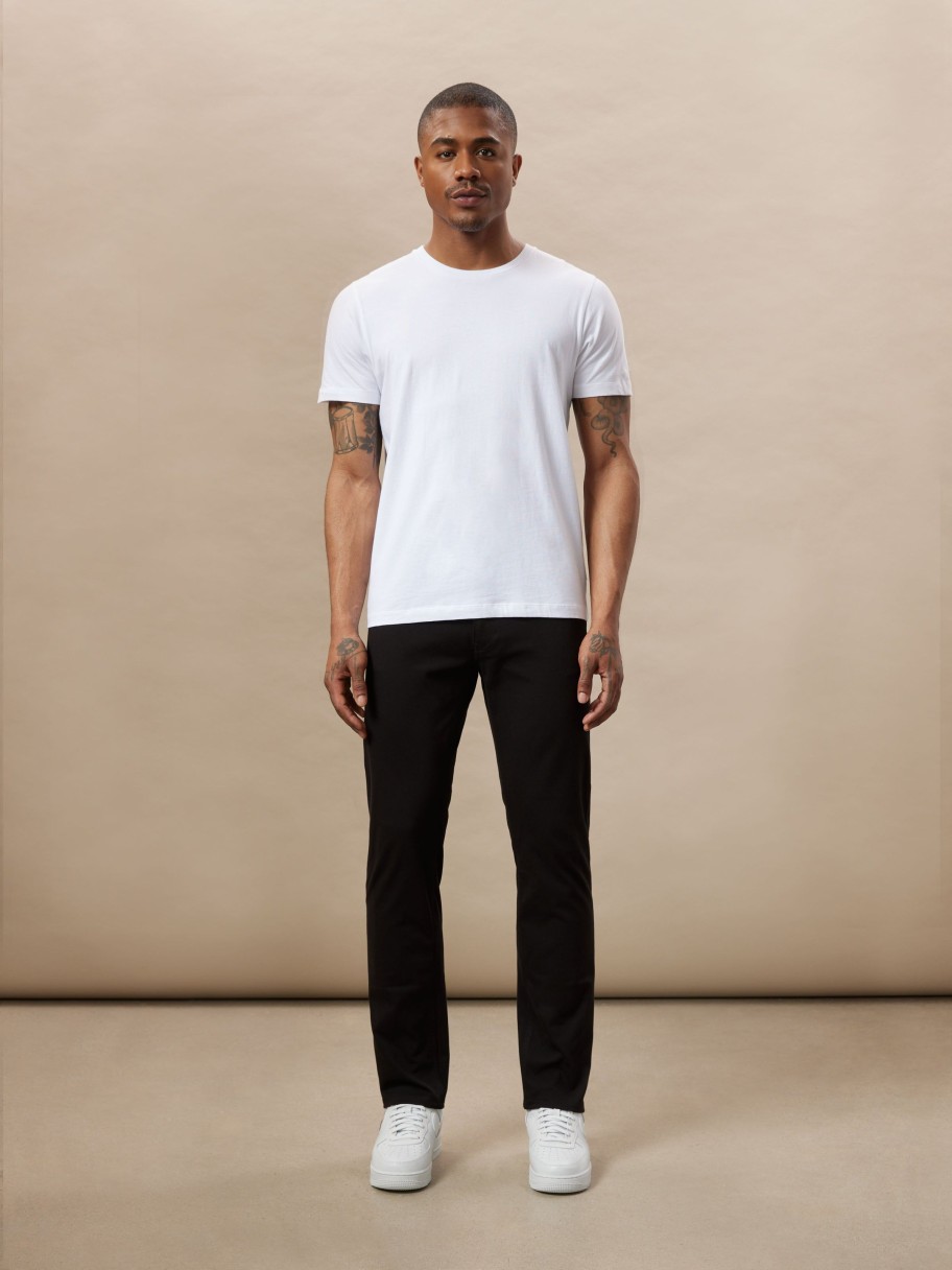 Men Frank And Oak Pants | The Brunswick Slim Fit Flex Pant In Black