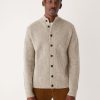 Men Frank And Oak Sweaters & Cardigans | The Donegal Button-Up Sweater In Beige