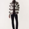 Men Frank And Oak Blazers & Overshirts | The Plaid Overshirt In Espresso