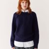 Women Frank And Oak Sweaters & Cardigans | The Seawool® Crewneck Sweater In Night Sky