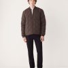 Men Frank And Oak Jackets & Coats | The Skyline Reversible Bomber In Espresso