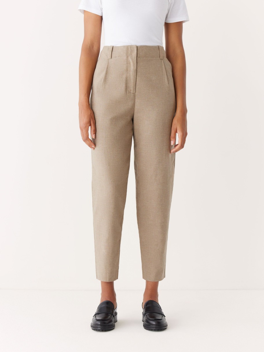 Women Frank And Oak Pants | The Amelia Balloon Fit Pant In Light Brown