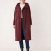 Women Frank And Oak Jackets & Coats | The Anorak Rain Jacket In Dark Red