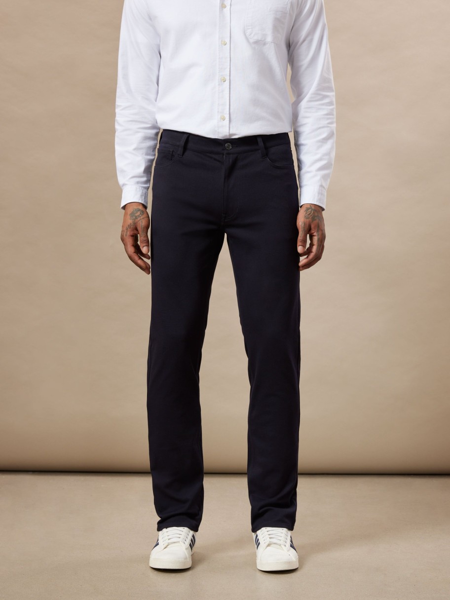 Men Frank And Oak Pants | The Brunswick Slim Fit Flex Pant In Navy