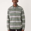 Men Frank And Oak Shirts & Polo Shirts | The Striped Blanket Shirt In Grey