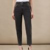 Women Frank And Oak Denim | The Linda Balloon Fit High Rise Jean In Washed Black