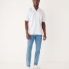 Men Frank And Oak Shirts & Polo Shirts | The Poplin Camp Collar In Bright White