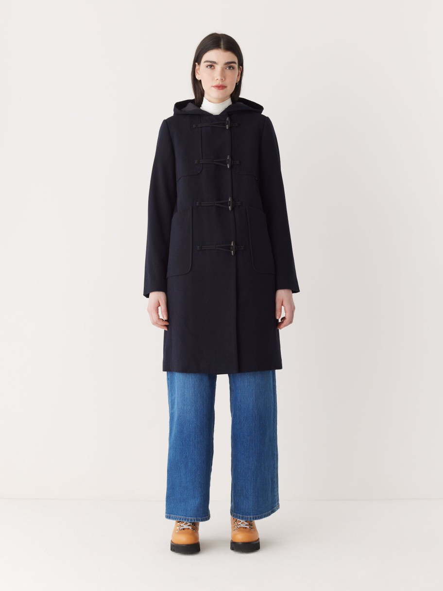 Women Frank And Oak Jackets & Coats | The Maybelle Duffle Coat In Deep Blue