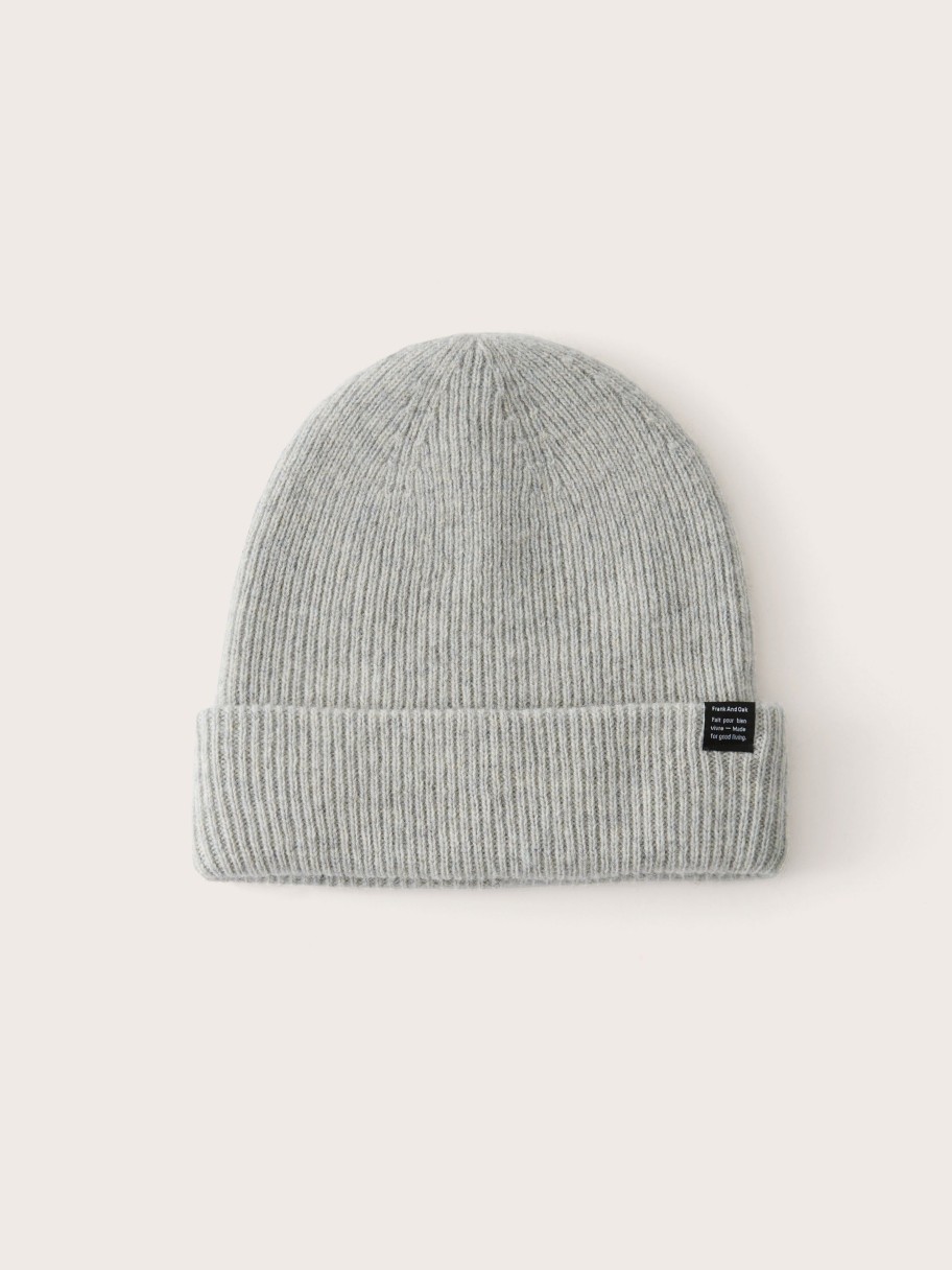 Women Frank And Oak Hats, Scarves & Mittens | The Yak Wool Beanie In Light Grey