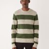 Men Frank And Oak Sweaters & Cardigans | The Lambswool Crewneck Sweater In Forest Green