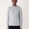 Men Frank And Oak Sweaters & Cardigans | The Donegal Crewneck Sweater In Light Blue