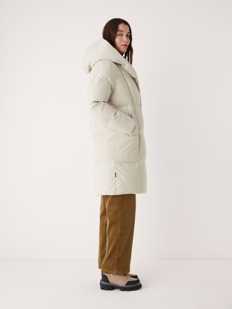 Women Frank And Oak Jackets & Coats | The Hygge Puffer Coat In Silver Lining