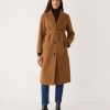 Women Frank And Oak Jackets & Coats | The Laurence Topcoat In Cognac