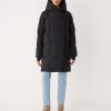 Women Frank And Oak Jackets & Coats | The Hygge Puffer Coat In Black