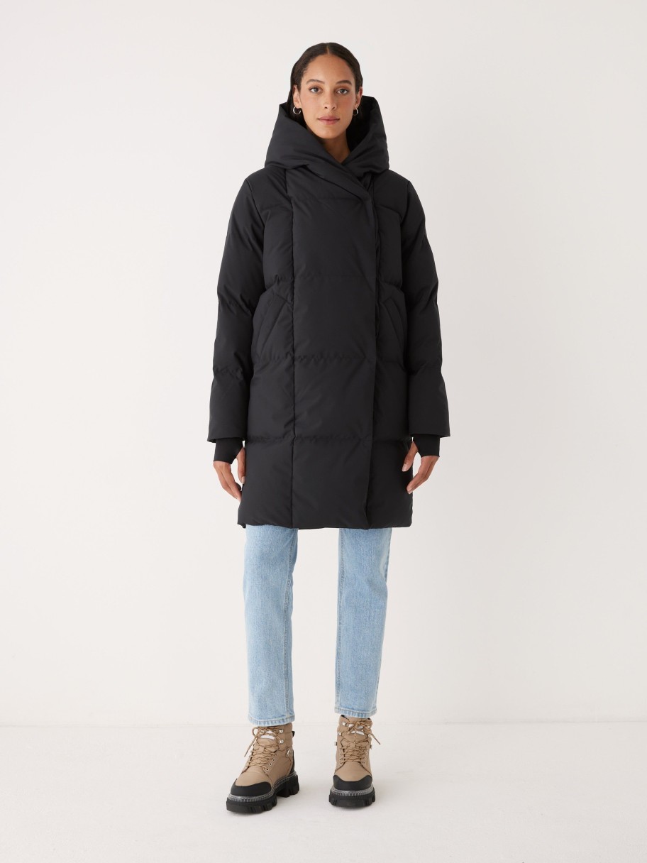 Women Frank And Oak Jackets & Coats | The Hygge Puffer Coat In Black