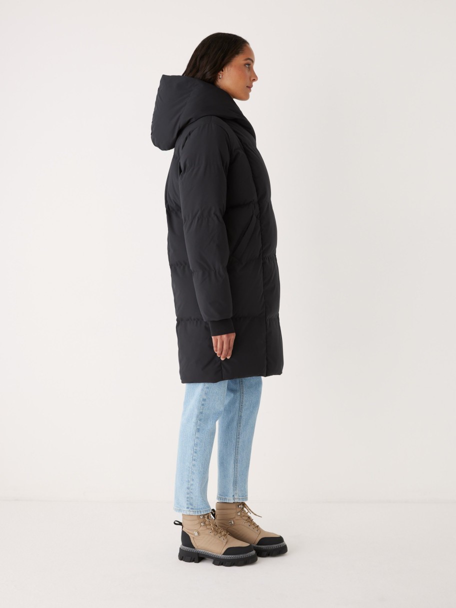 Women Frank And Oak Jackets & Coats | The Hygge Puffer Coat In Black